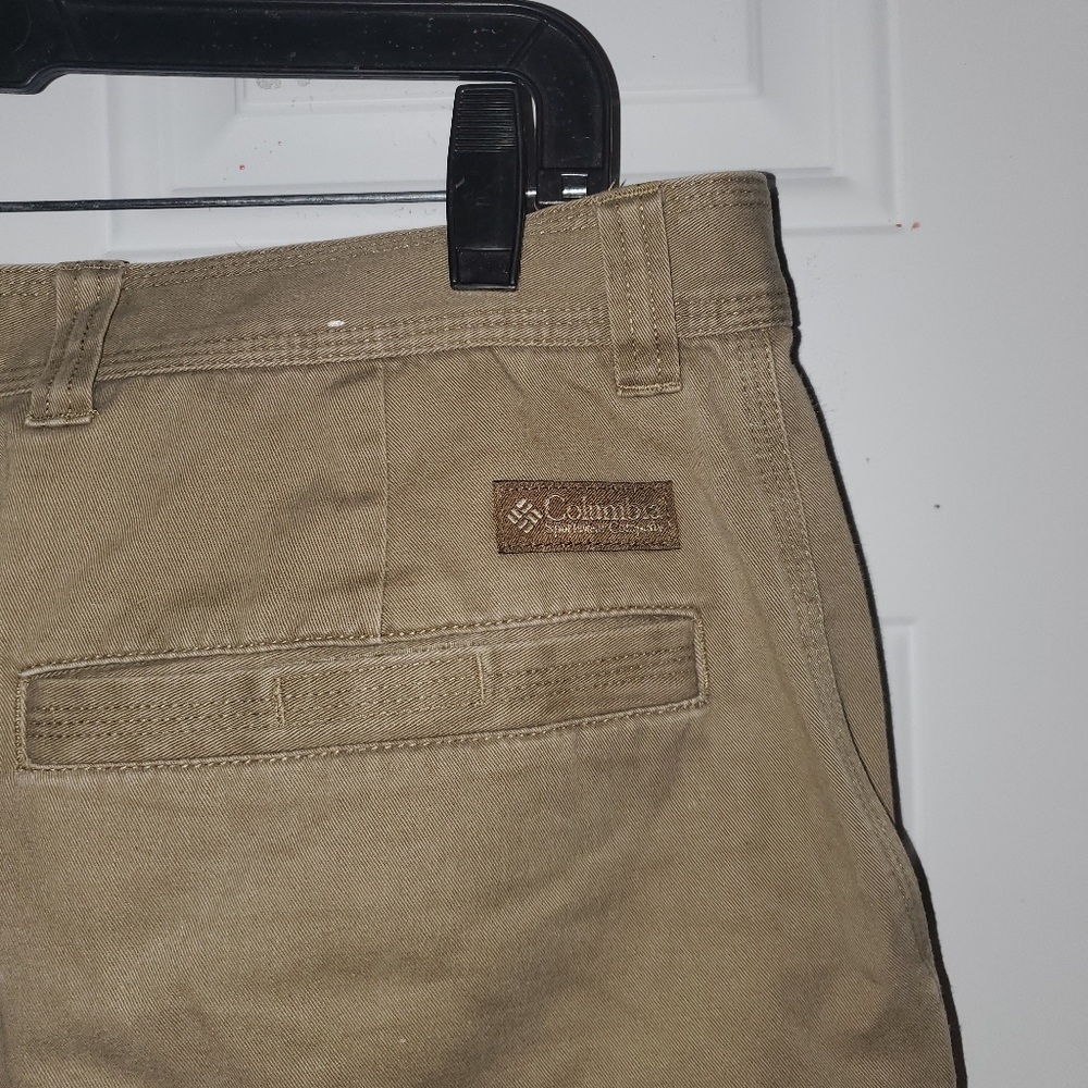 Columbia Mens Cargo Hiking Shorts 32W Brown/Tan - Picture 3 of 4